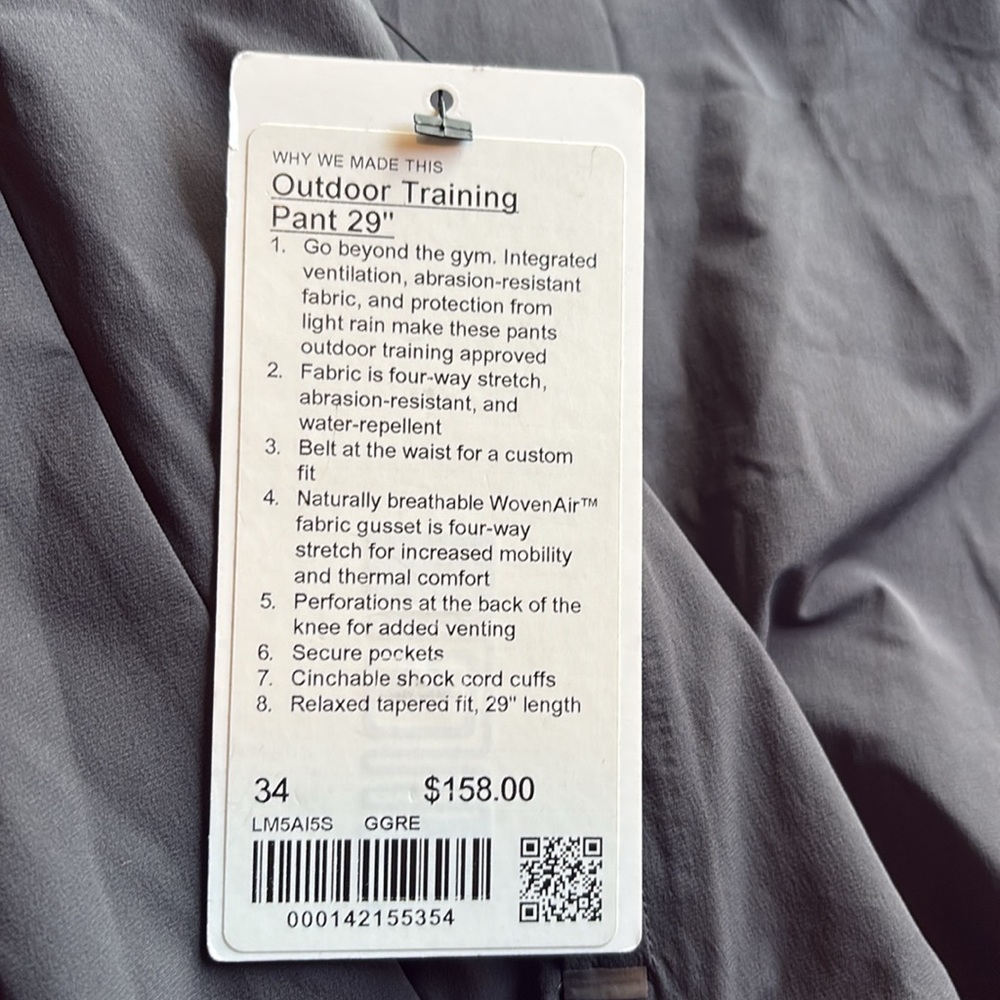 Outdoor Training Pant 29" - Graphite Grey - Picture 5 of 6